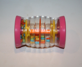 Child's 3.5" Rainfall Sound Tube Shaker Pink Baby Toddler Rattle Rainbow... - $10.40