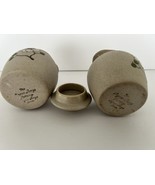 Pigeon Forge Pottery Creamer Sugar Bowl &amp; Lid Dogwood Stoneware Tennesse... - $315.75 MXN