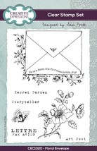 Creative Expressions 6&quot;X4&quot; Clear Stamp Set By Sam Poole-Floral Envelope - £23.50 GBP
