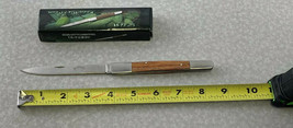 Melon Thumper 4.75&quot; Pocket Knife Stainless Steel Blade &amp; Bolster Zebra W... - $29.70