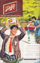 Schlitz Light Beer Advertising Metal  Sign 8x12in Vintage Mancave Man Ca... - $24.74