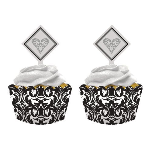 Creative Converting 12 Count Cupcake Wrappers with Picks, Ever After - $2.93