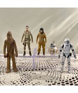 Hasbro Star Wars Action Figures Lot Of 5 Chewbacca Rey Rose Stormtrooper... - £12.33 GBP