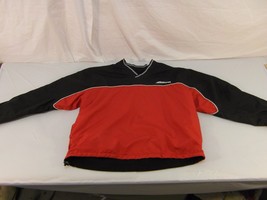 Adult Men&#39;s Mizuno Red Black White Pullover Sweater Jacket Baseball Gear... - £11.70 GBP