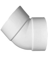 4 in. PVC DWV 45-Degree Hub x Hub Elbow - $25.25