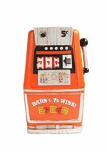 Old Fashioned Jackpot C ASIN O Slot Machine Saving Bank Resin Retro Memorabilia - £25.72 GBP