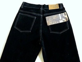 5 STAR Jeans US Womens Black Velveteen Cotton Blend Pants 7/8 NWT - £30.13 GBP