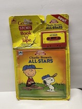 Charlie Brown’s All-Stars Vintage Golden Story Book &#39;n&#39; Tape - Box Is Rough - £19.94 GBP