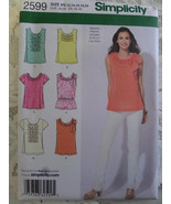 Simplicity 2599 • Flounced - Rosette Trim - Pullover -Blouson Top cut Si... - €7,81 EUR