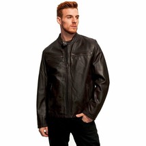 Whet Blu Men&#39;s Lamb Motorcycle Leather Jacket - £79.12 GBP+