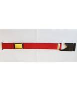 Unbranded Boy&#39;s Stretchable Hook Belt Red With Gold Accents Fits All Siz... - $10.69