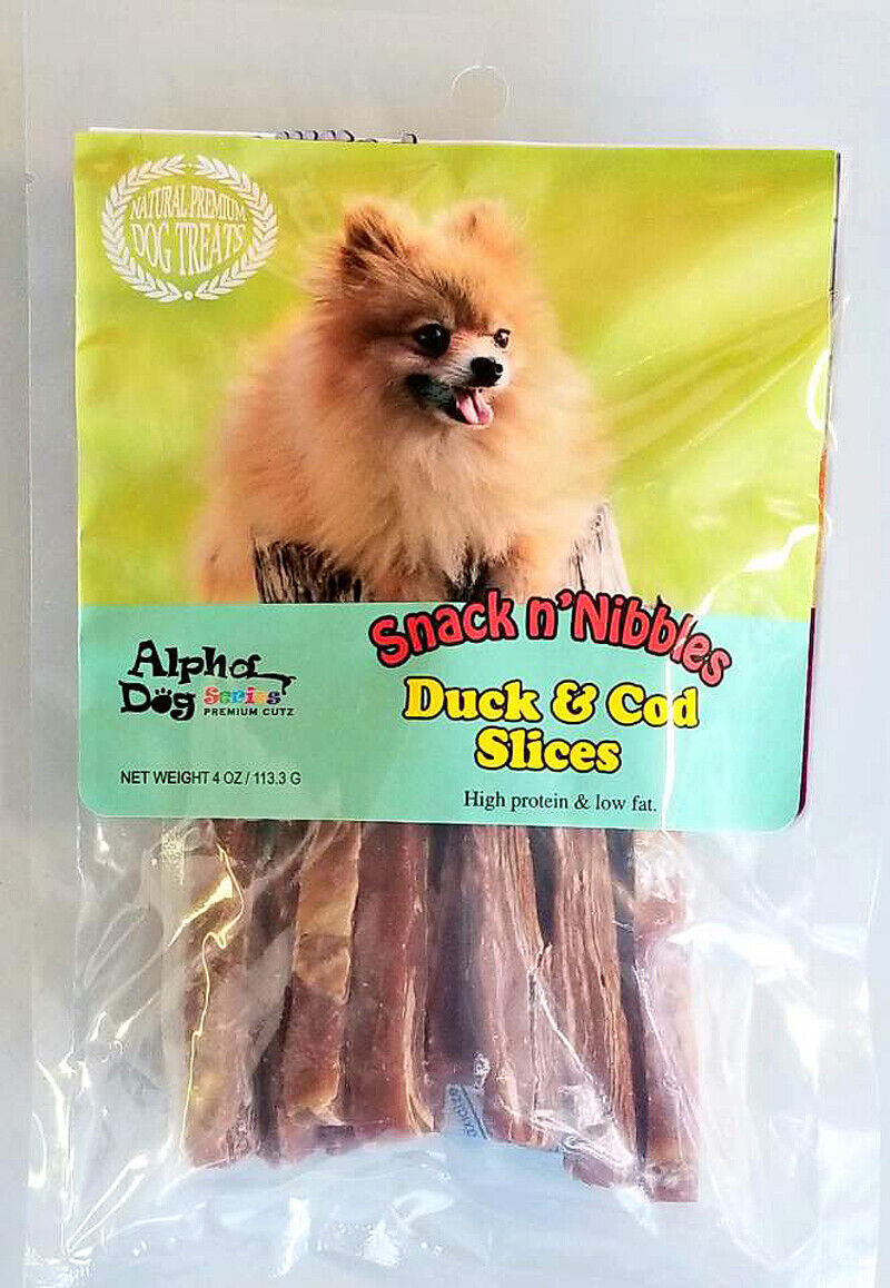Alpha Dog Series - Duck &amp; Cod Slices (4oz) - $6.99+