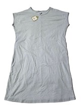 Dolman Sleeve Comfortable Dress In Light Blue Size M 9 24 29 - £14.60 GBP
