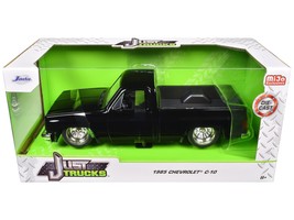 1985 Chevrolet C-10 Pickup Truck Black with Minilite Wheels &quot;Just Trucks... - $47.95