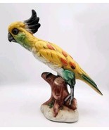 Vtg Brightly Colored 11 in Tall 12 In In Length Cockatiel - $27.69