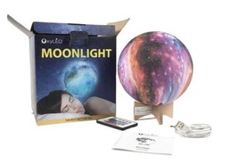 NEW OxyLED Moonlight Lamp 3D Galaxy Moon Night - 16 LED Colors Remote Op... - £23.44 GBP