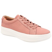 Gentle Souls Women Low Top Casual Sneakers Rosette Size US 10 Pink Clay Leather - £55.22 GBP