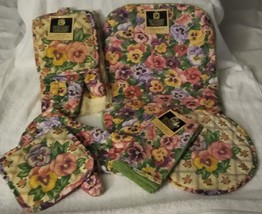  Quilted Pansy Collection by Barth &amp; Dreyfuss Vintage - £19.95 GBP
