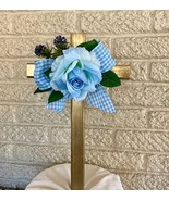 Cemetery cross , grave decoration for spring, memorial for grave at the ... - $25.73