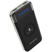 Somostel Fast Wireless Charger Qi Portable Power Bank 10000 M Ah Black - £15.41 GBP