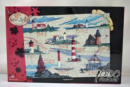 Nightwatch Lighthouses Serendipity Puzzle - 1000 Pieces New - 20&quot; x 27&quot; - £21.26 GBP