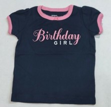 Carter&#39;s Girl Birthday Shirt Size 9 12 or 18 Months Pink Blue - £1.18 GBP