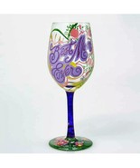 Enesco Designs by Lolita Best Mom Ever Hand-Painted Artisan Wine Glass 1... - £15.53 GBP