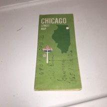 Chicago Standard Oil Vintage Green Street Map - £7.37 GBP