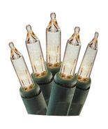 Clear Mini Lights Christmas Tree Indoor Outdoor Green Wire 62.5 FT Holid... - $9.89