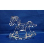 Kristal Color Italy Crystal Glass Rocking Horse Figurine - 4 ” Long  - $16.00
