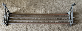 Vintage Brass Rail Road Train Hat Luggage Rack Wall Mount Shelf  30.5 ” ... - $7,036.88 MXN