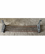 Vintage Brass Rail Road Train Hat Luggage Rack Wall Mount Shelf  30.5 ” ... - $6,988.26 MXN