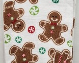 2pc SAME COTTON TERRY TOWELS SET (15&quot;x28&quot;) CHRISTMAS GINGERBREAD COOKIES... - $12.86