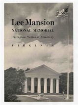 Lee Mansion National Memorial Brochure Arlington National Cemetery VA 1950&#39;s - $17.82