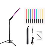 9-Color Video Light Stick, Tripod Photography Kit, Built-In Rechargeable - £57.67 GBP