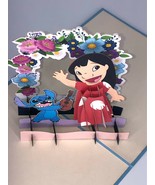 Lilo and Stitch 3D Pop Up Card Valentine&#39;s Day Disney Love Wedding Mothe... - £9.54 GBP