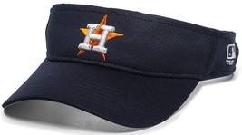 Houston Astros MLB OC Sports Navy Blue Mesh Golf Visor Hat Cap Adult Adjustable - $15.99