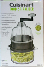 NEW Cuisinart CTG-00-SPI Food Spiralizer 3 Cutting Options Stainless Steel Blade - $20.64