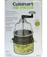 NEW Cuisinart CTG-00-SPI Food Spiralizer 3 Cutting Options Stainless Ste... - £16.14 GBP