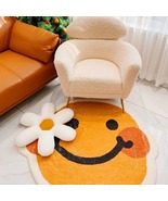 Happy Face shaped rug, Smiley Face Mat, Anti-slip carpet seat pad - £22.31 GBP