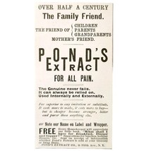 Pond&#39;s Extract Ointment 1897 Advertisement Victorian Quack Medicine ADBN... - $368.12 MXN