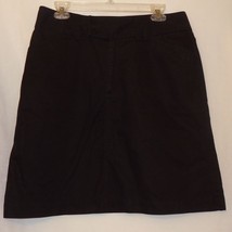 Black A-Line Skirt Size 10  Womens Gap Knee Length - £12.70 GBP