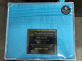 NEW Bellagio Collection 2100 Series Egyptian Comfort 6 pc Sheet Set QUEEN Size image 2