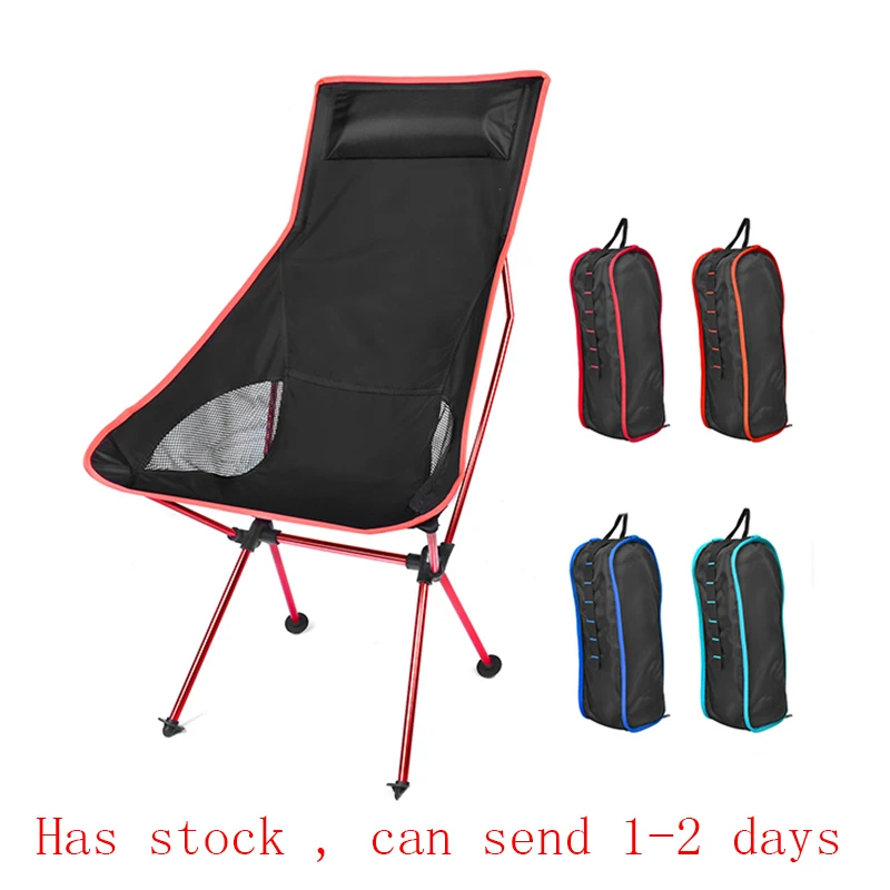 Outdoor Ultralight Folding Moon Chairs Portable Fishing Camping Chair Foldable - £56.59 GBP+