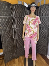 WOMEN ASYMMETRIC BLOUSE/ TUNIC SIZE S/M - $25.00