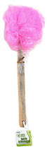 Bath Scrubber with Wooden Handle - $2.08