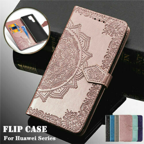 For Huawei P20 P30 Mate 20 Pro Lite Patterned Leather Magnetic Wallet Flip Case