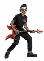 Rot N&#39; Rockers Rockabilly Rebel Zombie Child Halloween Costume Size Large 10-12 - £22.84 GBP