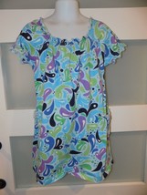 Hanna Andersson Blue W/ Water Drop Print Dress Size 110 (5-6) Girl&#39;s - £12.32 GBP