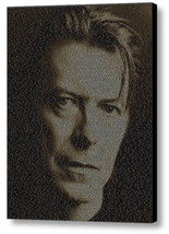 David Bowie Song List Incredible Mosaic Framed Print Limited Edition w/COA - $19.19